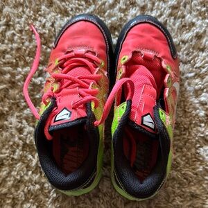 Nike Kids Red and Green Soccer Shoes